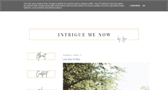 Desktop Screenshot of intriguemenow.co.uk